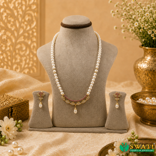 White Pearls White Stone 2rows