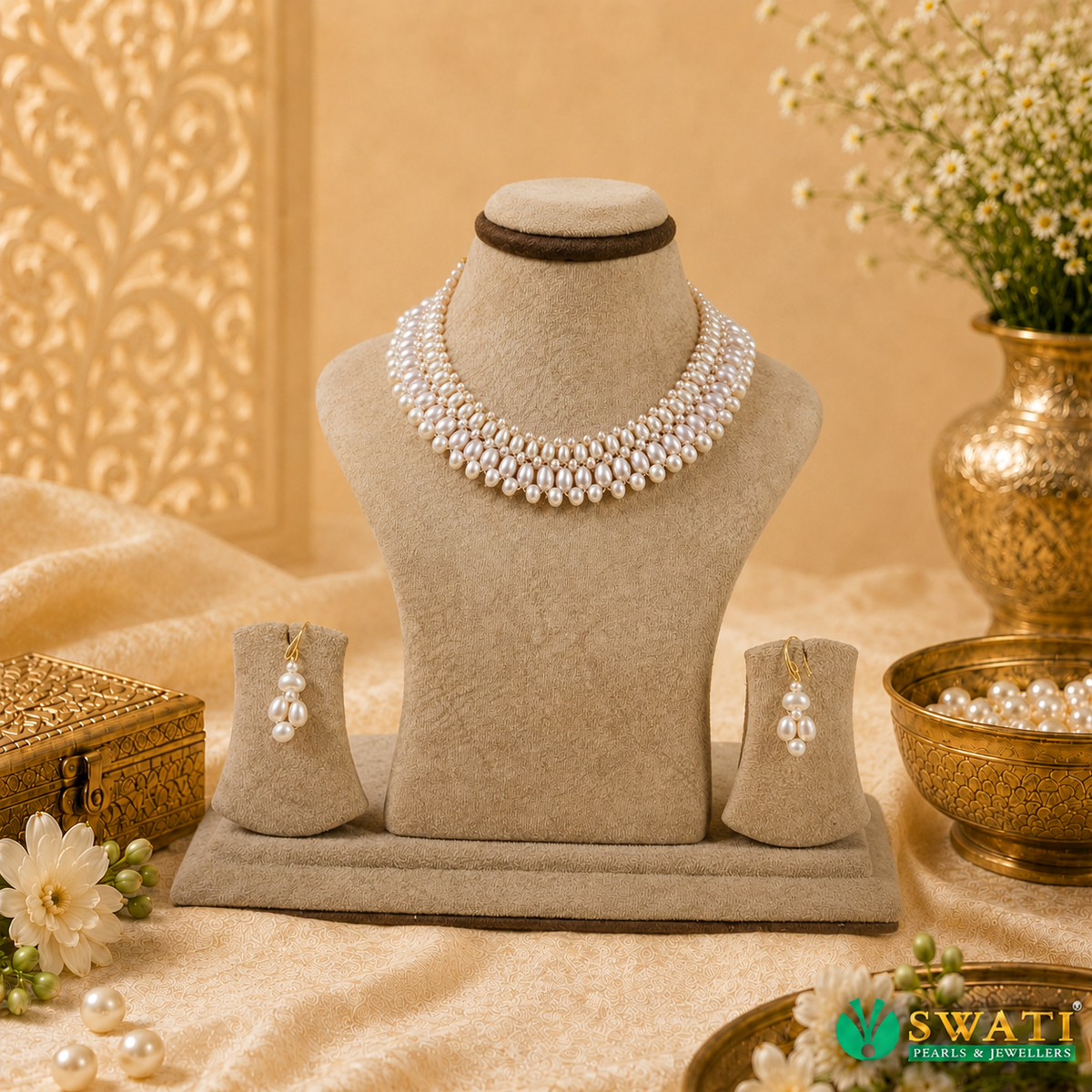 Jali Pearls Necklace