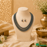 Bluesh Gray Round Shape Even Size 3rows
