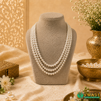 Peach Pink Round Shape Even Size 3rows