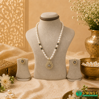 Black And White Pearls Set