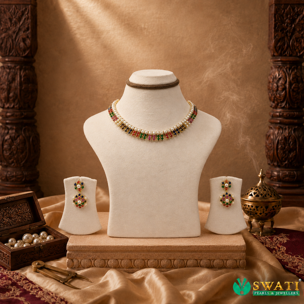 Multiple Colours Short Necklace