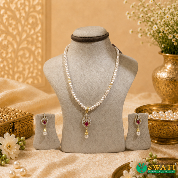 Pink Pearl Hangings Set