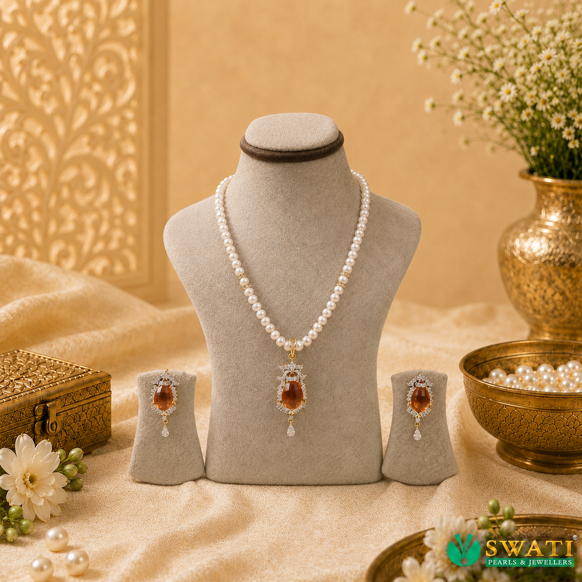 Orange Stone Set