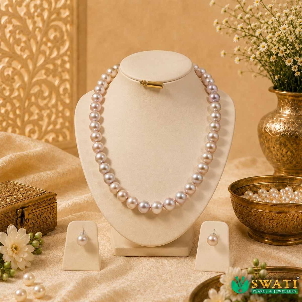 Multi Pink Round Shape Mala