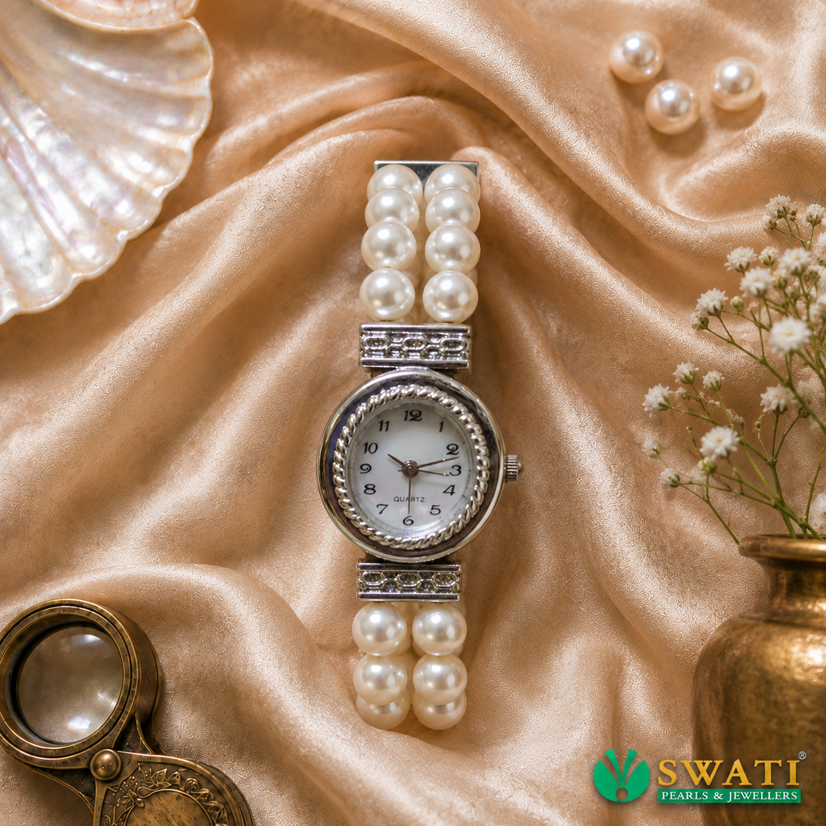 White Pearls Watch