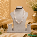 Pink Semi Round Shaded 2rows Mala