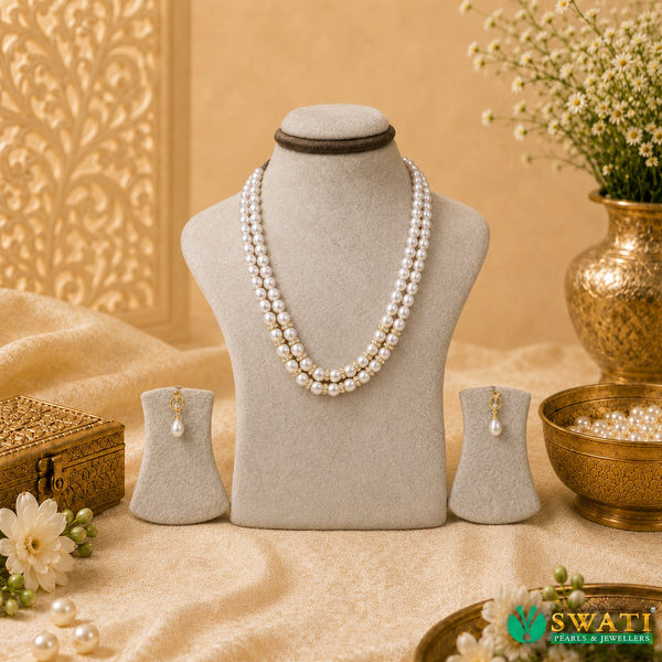 Pink Pearl Oval Shape Even Size