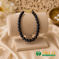 One Line Black Pearl Bracelet