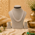 Pink Pearl Oval Shape Even Size Mala