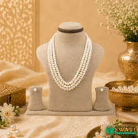 Round Shape Even Size 3 Rows Mala