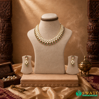 Multi Stones With Pearls AD Necklace