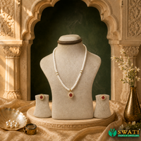 Pearl Stone Pendant Set