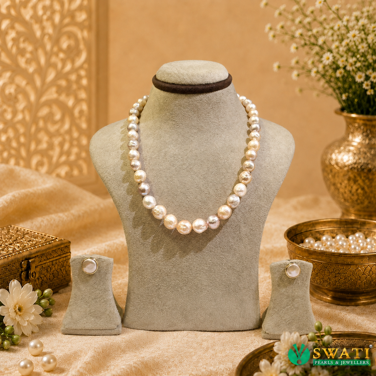 Pink Shaded Baroque Pearls