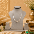 White Oval Shape Graded