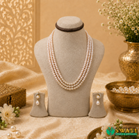 Pink Semi Round Mala