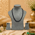 Black Semi Round Mala