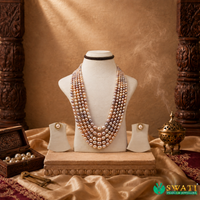 Pink Pearls Shaded 5rows Mala