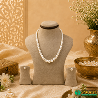 White Pearls Small Graded Mala