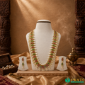 Multi Stone With Pearls Long Necklace Set