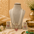 White Pearl Red Stone Rani Har