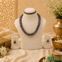 Black Coin Pearls Small Size Mala