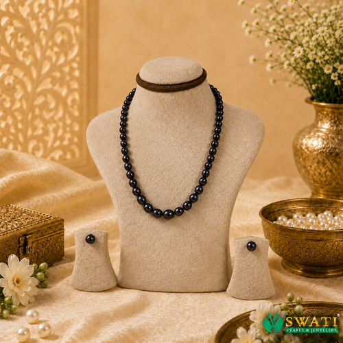Black Oval Graded Mala