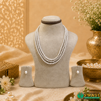 Silver Gray Round Shape Even Size 3rows