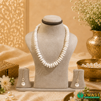 White Coin Small Size Mala