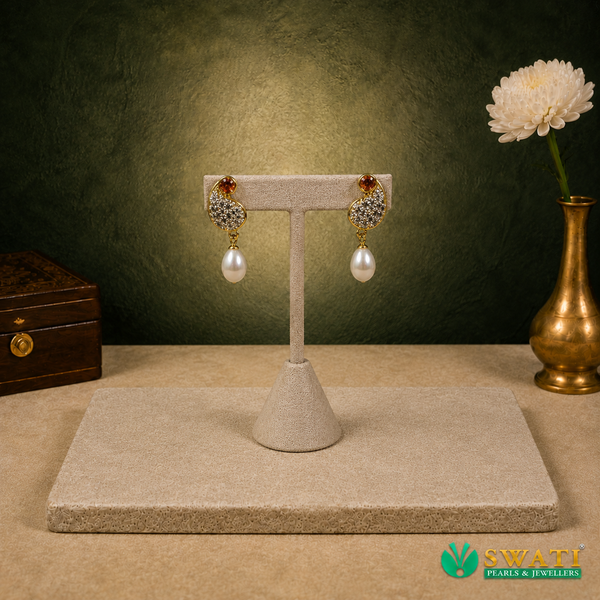 White Pearls With Hangings