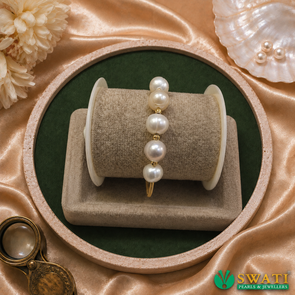 White And Pink Pearl Bracelet