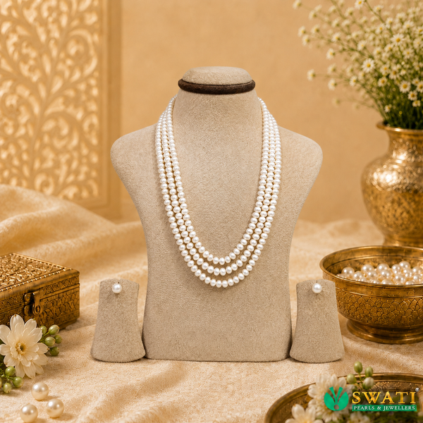 Pink Half Round Mala