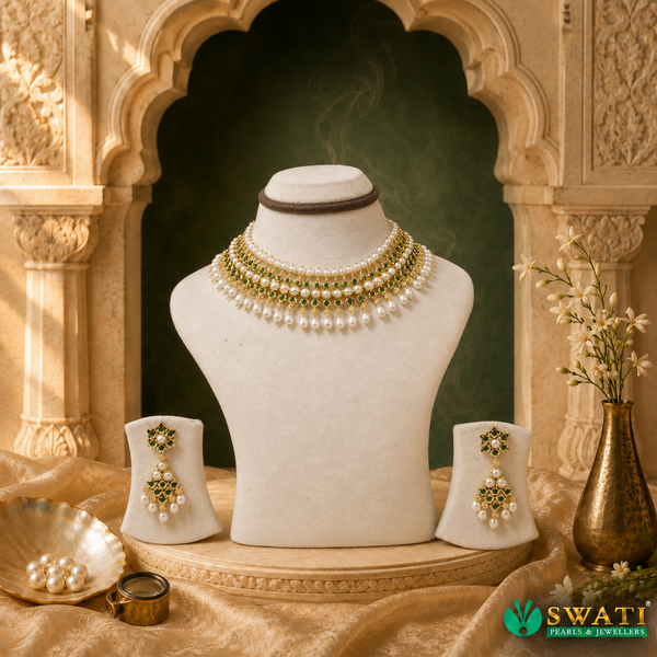 Only Green Stone Short Set