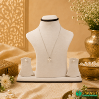 Silver Chain Pearls Drop