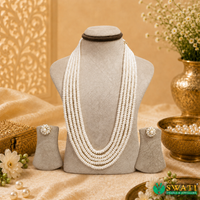 White Semi Round Pearls Plain
